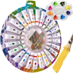 Акрилни бои 24×12 мл с палитра MAALEO