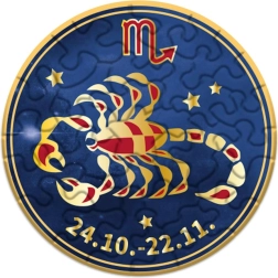 Кръгъл пъзел Curiosi зодиак Скорпион 33 части