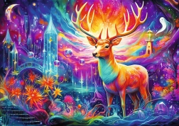 Пъзел 1000 части – мистичен елен DreamScapes