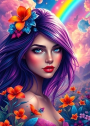 Пъзел Дъгово момиче, 500 части, от Alipson