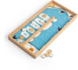 Bigjigs Toys дървена игра с дискове на лед