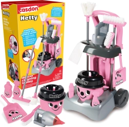 Casdon Hetty deluxe детска почистваща количка с прахосмукачка и моп