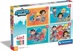 Пъзел 4 в 1 DC Super Friends Super Color