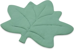Muslin Play Mat New Baby Maple Leaf mint