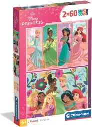 Пъзел Clementoni Disney принцеси 2×60 части