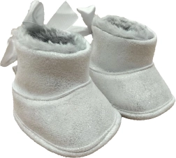 Antonio Juan doll boots – silver booties