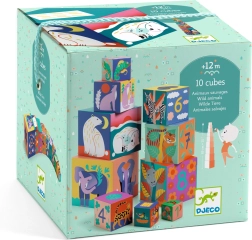 Djeco Wild Animals Nesting Cube Tower