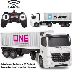 RC контейнерен камион Mercedes-Benz Arocs 1:26 с дистанционно управление 2,4 GHz