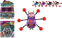 Пълзящ паяк за стъкло 8 × 6 см, пластмасов, 4 цвята