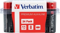 Alkaline batteries AA 1.5 V VERBATIM, 24 pcs