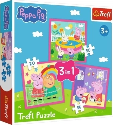 3-in-1 Puzzle Peppa Pig and Friends