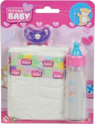 NBB комплект шише, биберон и пелена за кукли
