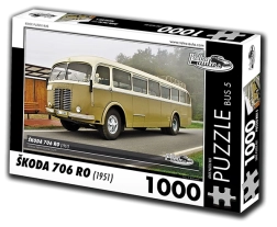 RETRO-CARS Puzzle Škoda 706 RO Bus (1951) 1000 pieces