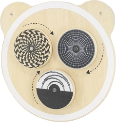 Дървена стенна дъска с въртящи се точки