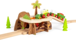 Дървен тунел „Лавова яма“ за влакче на релси