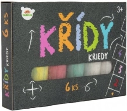 Цветни тебешири за тротоар в кутия