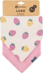 Petite&Mars бандана лигавник Luke 2 бр. beige kiwis & misty green