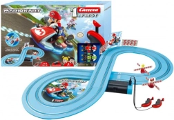 Автописта Carrera First Mario Kart с фигурки MARIO и YOSHI, 2,4 м