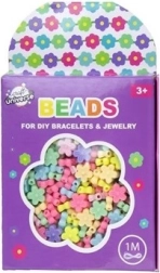 Комплект мъниста цветчета с връв 1 м