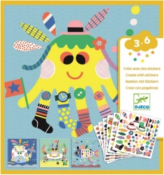 Djeco комплект стикери Подводни създания