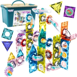 Магнитен конструктор 3D – писта за топчета 126 части от WOOPIE