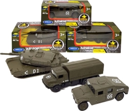 Metal Car Model 1:60 Welly – mix of military and classic vehicles