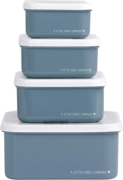 Комплект от четири кутии за закуски A Little Lovely Company – Vozidla