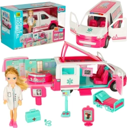 Мобилна амбулантна болница с кукла и аксесоари
