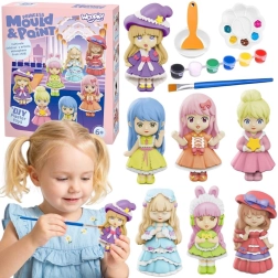 Woopie creative plaster casting and painting DIY kit – princesses and dolls