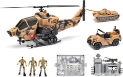 Военен комплект с хеликоптер със светлина и звук