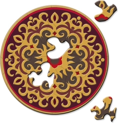Curiosi кръгъл пъзел Picoli Рози 33 части