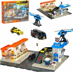 Детска играчка - Станция и полицейски паркинг комплект
