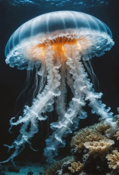 Puzzle Colorful Nature Jellyfish 250 pieces