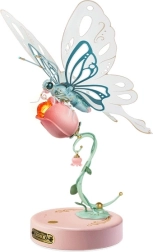 Mechanical Pink Butterfly RoboTime