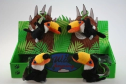 Plush toucan keychain 9 cm