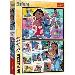 Пъзел 2x200 Веселият живот на Стич – Disney Lilo & Stitch