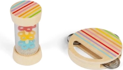 Bigjigs Toys mini set rainmaker and tambourine