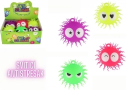 Антистресов пухкав силиконов топка със светлина