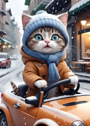 Cat Driver Puzzle 1000 Pieces