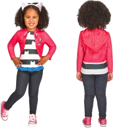 Kids' Costume GABBY’S DOLLHOUSE – top and headband with cat ears (98–104 cm, 3–4 years)