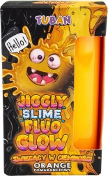 Tuban Jiggly Slime флуо оранжев, светещ в тъмното 430 г