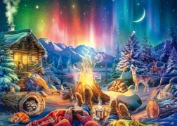 Puzzle Romance by the Fire under the Stars 1000 pieces SCHMIDT