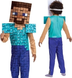 Детски костюм Стив от Minecraft 127–136 cm (7–8 години)