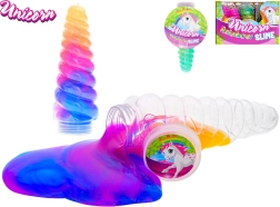 Unicorn Horn with Rainbow Slime 13.5 cm