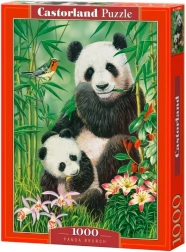 Пъзел 1000 части CASTORLAND Panda Brunch