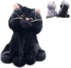 Плюшена седяща котка 27 см