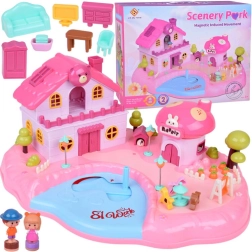 Интерактивна магнитна къщичка SCENERY PARK със светлини и звуци