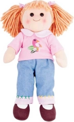 Платнена кукла BIGJIGS TOYS Molly 38 см