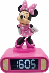 Kids’ alarm clock with 3D night light MINNIE