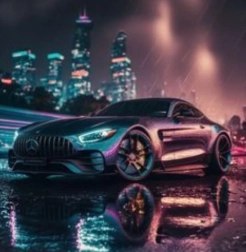 Диамантено рисуване Mercedes‑Benz 30 × 40 cm